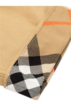 pantalone in cotone marrone BURBERRY KIDS | 8121240B9719